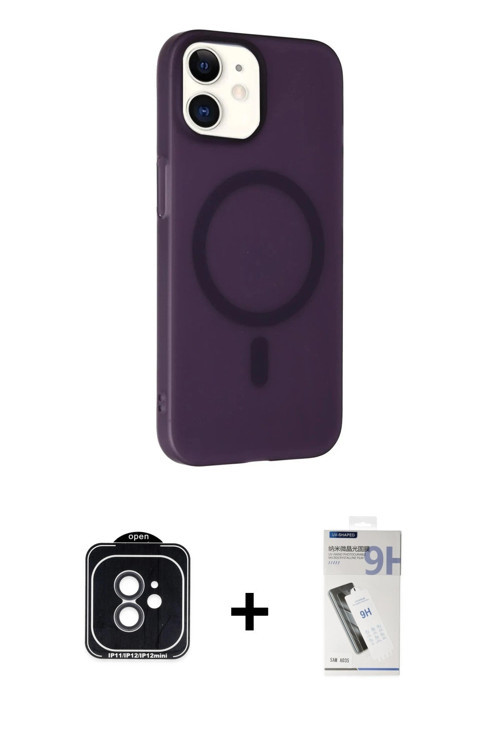 ieg™ iPhone 11 Kılıf Çekirdek Modern Prime - Şeffaf Uv Polymer Nano Ekran Koruyucu + Siyah PVD Metal