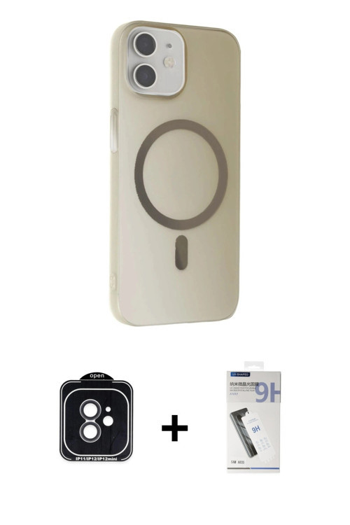 ieg™ iPhone 11 Kılıf Çekirdek Modern Prime - Şeffaf Uv Polymer Nano Ekran Koruyucu + Siyah PVD Metal