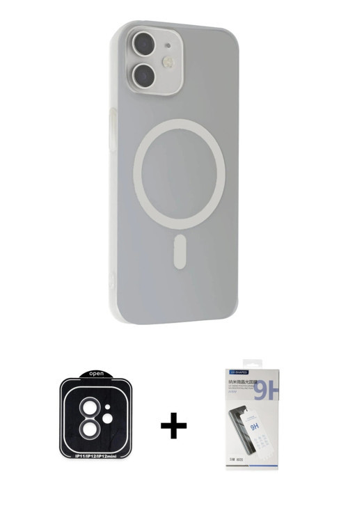 ieg™ iPhone 11 Kılıf Çekirdek Modern Prime - Şeffaf Uv Polymer Nano Ekran Koruyucu + Siyah PVD Metal