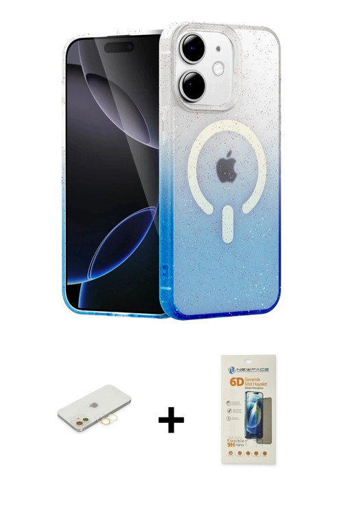 ieg™ iPhone 11 Kılıf Eksen Minimal Özel Seri - Siyah 6D Mat Seramik Hayalet Nano Ekran Koruyucu + Sa