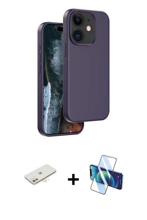 ieg™ iPhone 11 Kılıf Kıvılcım Çizgi Serisi - Siyah 3D Antistatik Cam Ekran Koruyucu + Yeşil Renkli K
