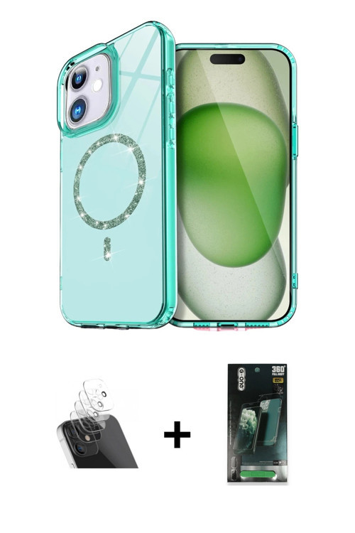 ieg™ iPhone 11 Kılıf Kıvılcım Form Prime - Siyah 360 Mat Full Body Arka Koruyucu + Şeffaf Kamera Len