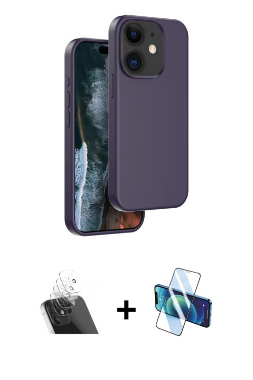 ieg™ iPhone 11 Kılıf Kıvılcım Çizgi Serisi - Siyah 3D Antistatik Seramik Nano Ekran Koruyucu + Şeffa