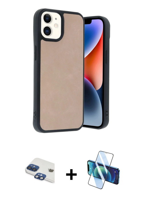ieg™ iPhone 11 Kılıf Kıvılcım Işık Serisi - Siyah 3D Antistatik Seramik Nano Ekran Koruyucu + Lacive