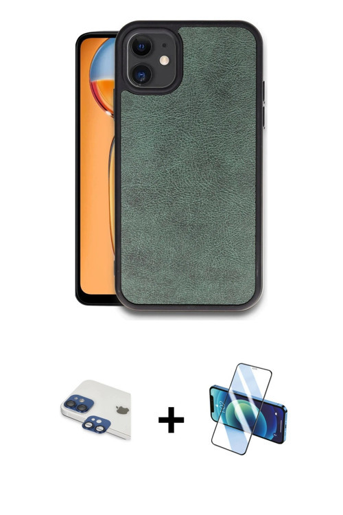 ieg™ iPhone 11 Kılıf Kıvılcım Işık Serisi - Siyah 3D Antistatik Seramik Nano Ekran Koruyucu + Lacive