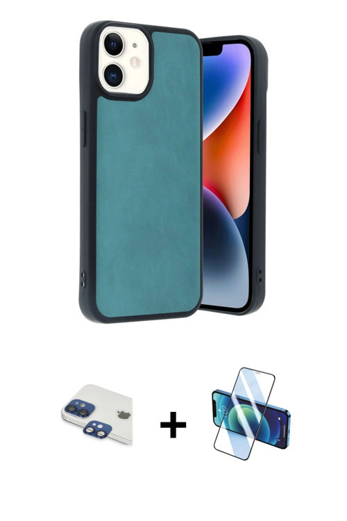 ieg™ iPhone 11 Kılıf Kıvılcım Işık Serisi - Siyah 3D Antistatik Seramik Nano Ekran Koruyucu + Lacive