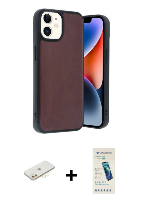 ieg™ iPhone 11 Kılıf Kıvılcım Işık Serisi - Şeffaf Pasifik Cam Ekran Koruyucu + Sarı Renkli Kamera L