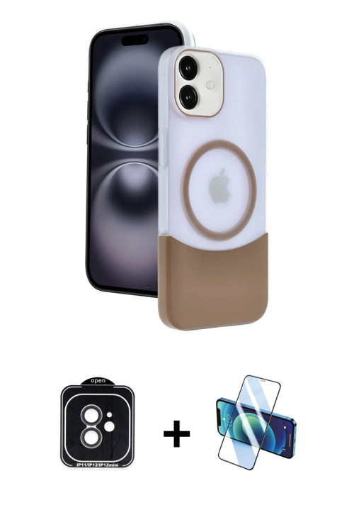 ieg™ iPhone 11 Kılıf Kozmos Form Özel Seri - Siyah 3D Antistatik Seramik Nano Ekran Koruyucu + Siyah