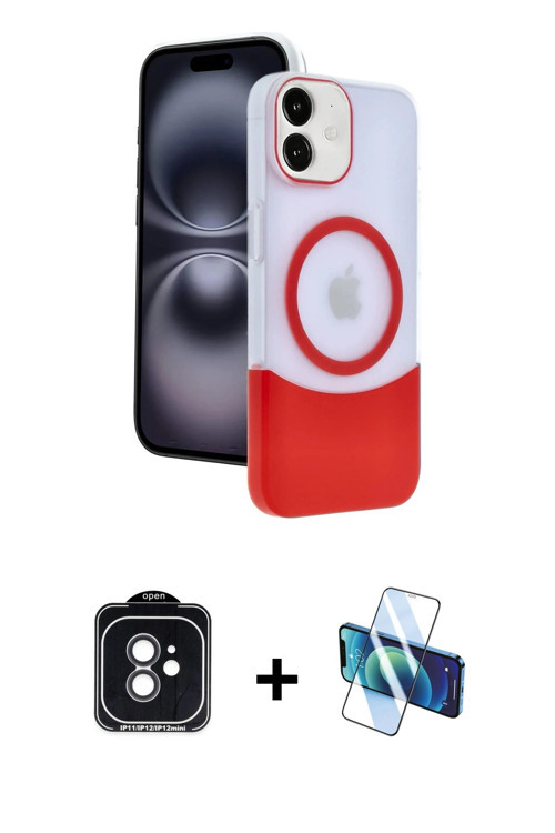 ieg™ iPhone 11 Kılıf Kozmos Form Özel Seri - Siyah 3D Antistatik Seramik Nano Ekran Koruyucu + Siyah