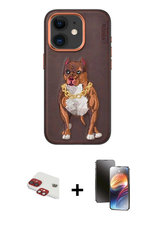 ieg™ iPhone 11 Kılıf Nova Form Koleksiyonu - Siyah 3D Antistatik Mat Seramik Nano Ekran Koruyucu + K