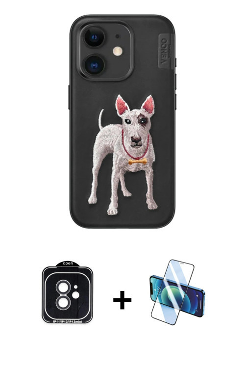 iPhone 11 Kılıf Nova Form Koleksiyonu - Siyah 3D Antistatik Seramik Nano Ekran Koruyucu + Siyah