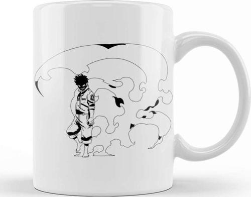 Fire Force Shinra Kusakabe Sho Kusakabe Adolla Burst Kupa Bardak Porselen