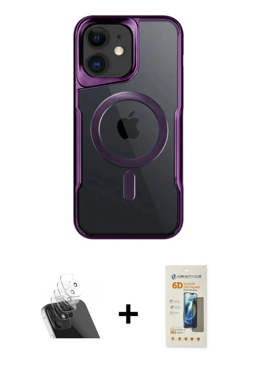 iPhone 11 Kılıf Yadigar Klasik Özel Seri - Siyah 6D Mat Seramik Hayalet Nano Ekran Koruyucu + Ş