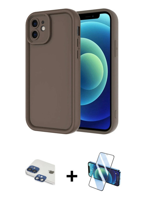 iPhone 11 Kılıf Yankı Yansıma Özel Seri - Siyah 3D Antistatik Seramik Nano Ekran Koruyucu + Lac