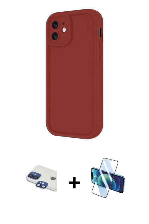iPhone 11 Kılıf Yankı Yansıma Özel Seri - Siyah 3D Antistatik Seramik Nano Ekran Koruyucu + Lac