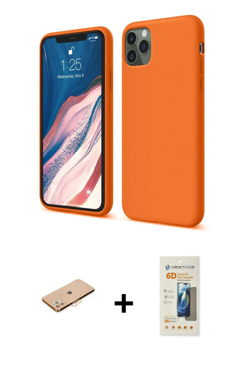 ieg™ iPhone 11 Pro Kılıf Kozmos Yansıma Özel Seri - Siyah 6D Mat Seramik Hayalet Nano Ekran Koruyucu