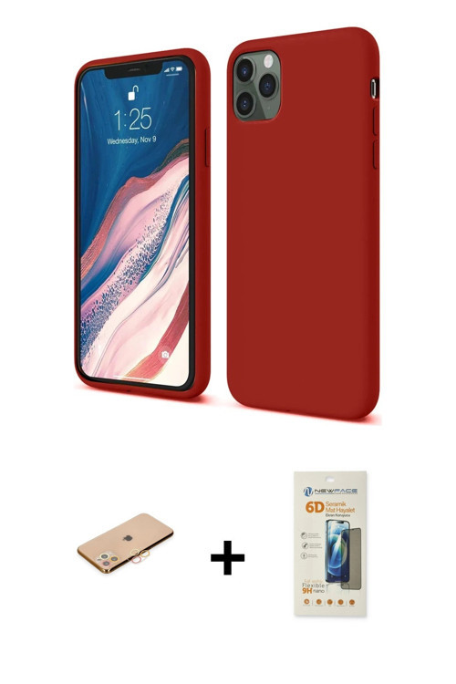 ieg™ iPhone 11 Pro Kılıf Kozmos Yansıma Özel Seri - Siyah 6D Mat Seramik Hayalet Nano Ekran Koruyucu