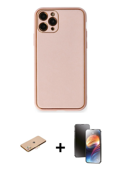 ieg™ iPhone 11 Pro Kılıf Yadigar Klasik - Siyah 3D Antistatik Mat Seramik Nano Ekran Koruyucu + Turu