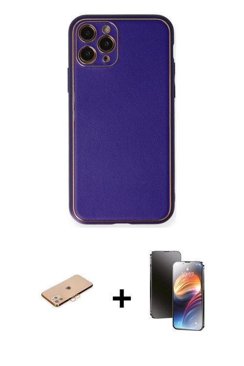 ieg™ iPhone 11 Pro Kılıf Yadigar Klasik - Siyah 3D Antistatik Mat Seramik Nano Ekran Koruyucu + Turu
