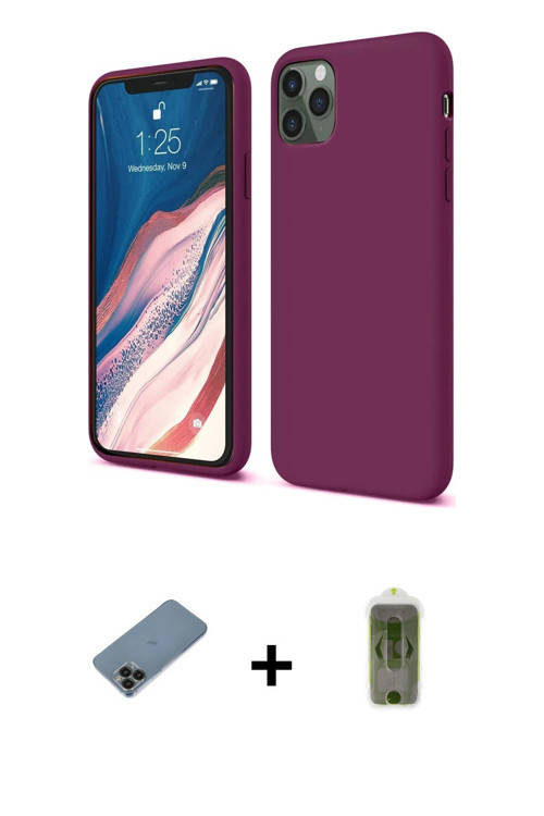 ieg™ iPhone 11 Pro Kılıf Kozmos Yansıma Özel Seri - Siyah Joko Magic 5D Hayalet Cam + Siyah Shine Ka