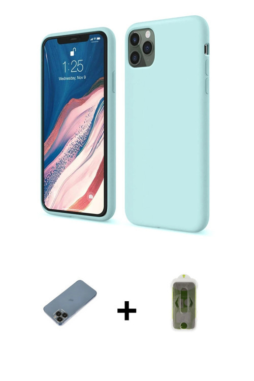 ieg™ iPhone 11 Pro Kılıf Kozmos Yansıma Özel Seri - Siyah Joko Magic 5D Hayalet Cam + Siyah Shine Ka
