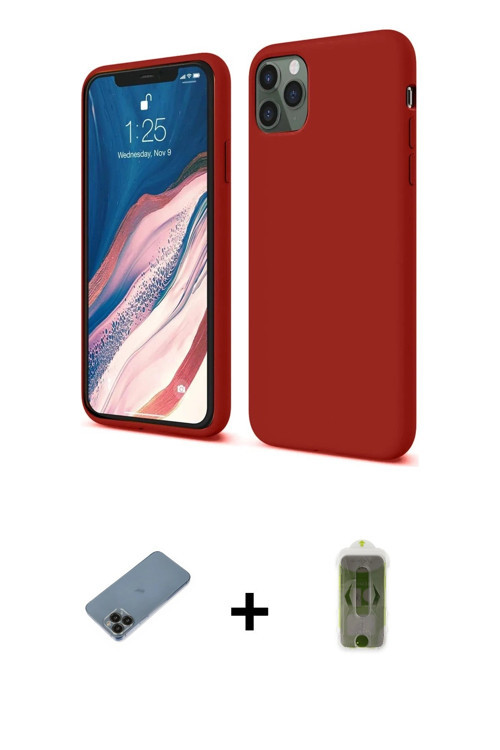 ieg™ iPhone 11 Pro Kılıf Kozmos Yansıma Özel Seri - Siyah Joko Magic 5D Hayalet Cam + Siyah Shine Ka