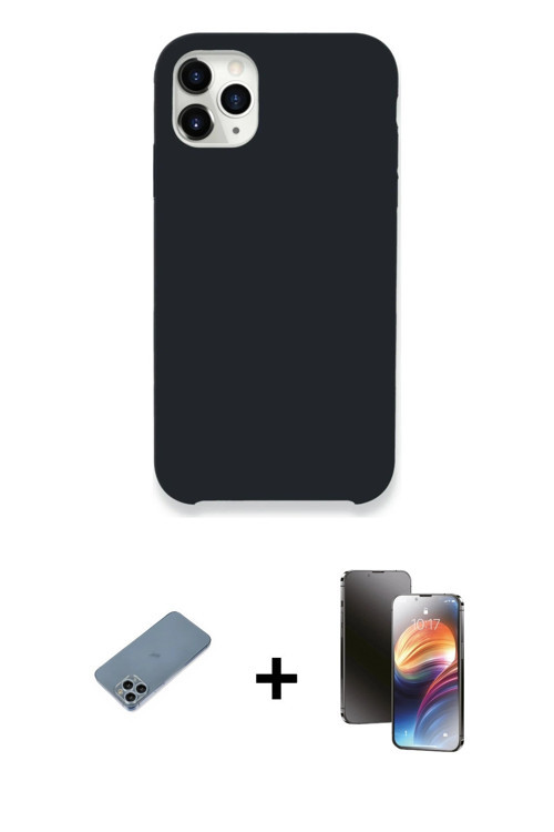 ieg™ iPhone 11 Pro Kılıf Zirve Modern Özel Seri - Siyah 3D Antistatik Mat Seramik Nano Ekran Koruyuc
