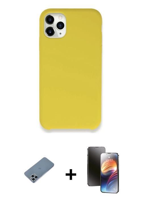ieg™ iPhone 11 Pro Kılıf Zirve Modern Özel Seri - Siyah 3D Antistatik Mat Seramik Nano Ekran Koruyuc