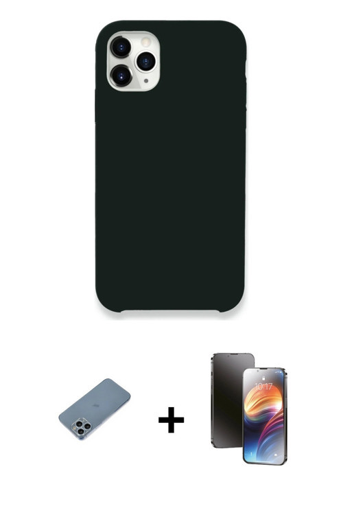 ieg™ iPhone 11 Pro Kılıf Zirve Modern Özel Seri - Siyah 3D Antistatik Mat Seramik Nano Ekran Koruyuc
