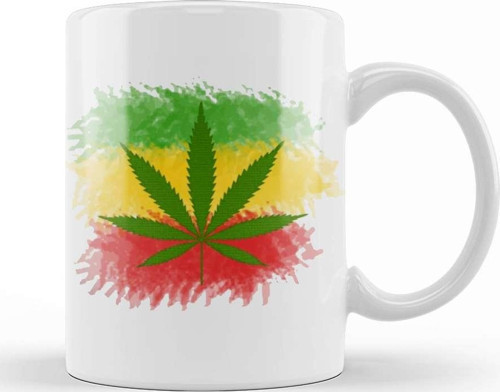 Marijuana Kupa Bardak Porselen