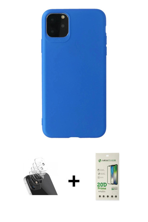 ieg™ iPhone 11 Pro Max Kılıf Kozmos Yansıma Özel Seri - Siyah 20D Premium Cam Ekran Koruyucu + Şeffa