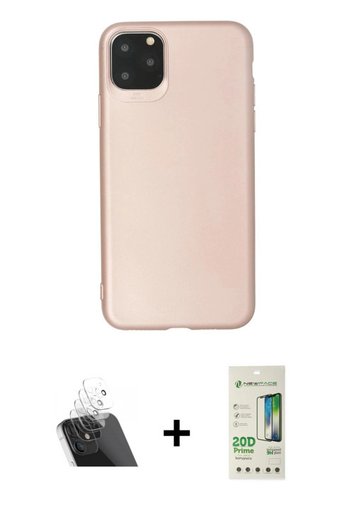 ieg™ iPhone 11 Pro Max Kılıf Kozmos Yansıma Özel Seri - Siyah 20D Premium Cam Ekran Koruyucu + Şeffa