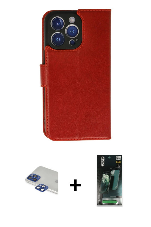 ieg™ iPhone 11 Pro Max Kılıf Siluet Işık Serisi - Şeffaf 360 Full Body Arka Koruyucu + Lacivert Pers