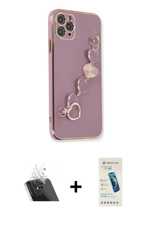 ieg™ iPhone 11 Pro Max Kılıf Nova Işık Prime - Şeffaf Pasifik Cam Ekran Koruyucu + Şeffaf Kamera Len