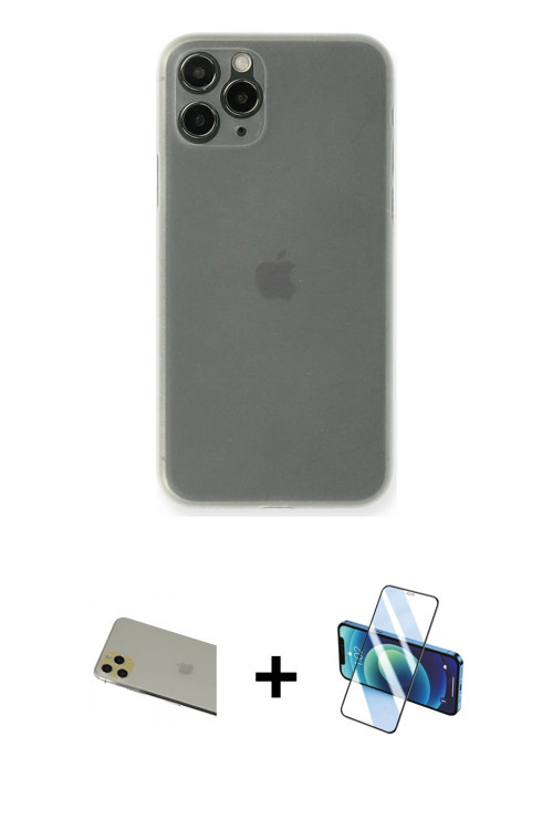 iPhone 11 Pro Max Kılıf Yadigar Yansıma Serisi - Siyah 3D Antistatik Seramik Nano Ekran Koruyuc