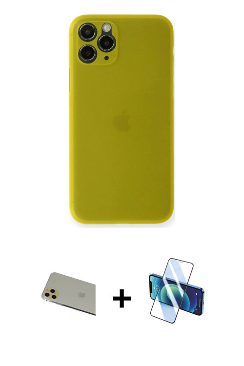 iPhone 11 Pro Max Kılıf Yadigar Yansıma Serisi - Siyah 3D Antistatik Seramik Nano Ekran Koruyuc