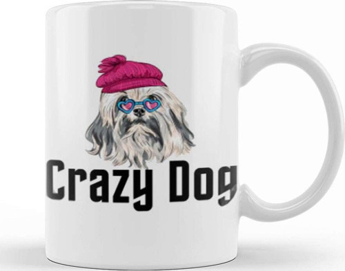 Crazy Dog Kupa Bardak Porselen