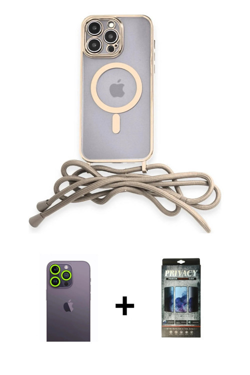 ieg™ iPhone 12 Pro Kılıf Eksen Özel Seri - Siyah 34D Hayalet Izgaralı Cam + Yeşil Neon Fosforlu Kame
