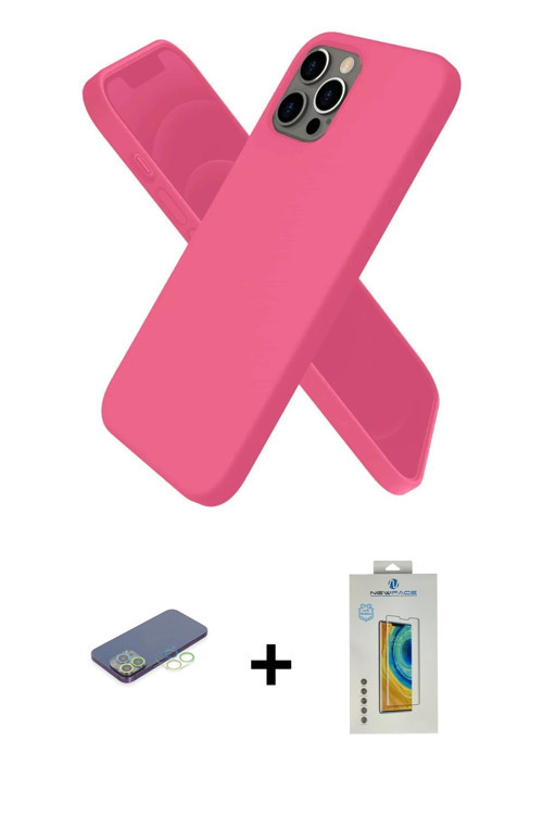 ieg™ iPhone 12 Pro Kılıf Kozmos Yansıma Özel Seri - Siyah Polymer Nano Ekran Koruyucu + Yeşil Renkli