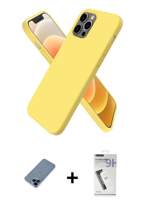 ieg™ iPhone 12 Pro Kılıf Kozmos Yansıma Özel Seri - Şeffaf Uv Polymer Nano Ekran Koruyucu + Mavi Met