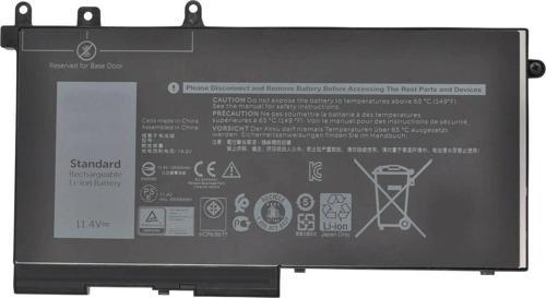 Dell ile Uyumlu Latitude 5290 Versiyon T17G, T17G002 Batarya Pil - 3 Cell