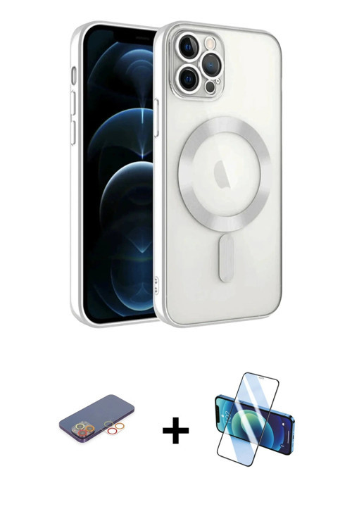 iPhone 13 Pro Kılıf Nova Işık Özel Seri - Siyah 3D Antistatik Seramik Nano Ekran Koruyucu + Tur