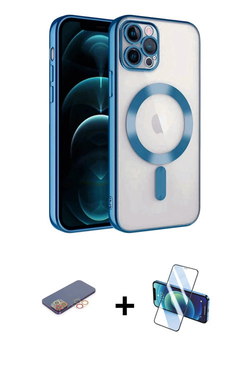 iPhone 13 Pro Kılıf Nova Işık Özel Seri - Siyah 3D Antistatik Seramik Nano Ekran Koruyucu + Tur