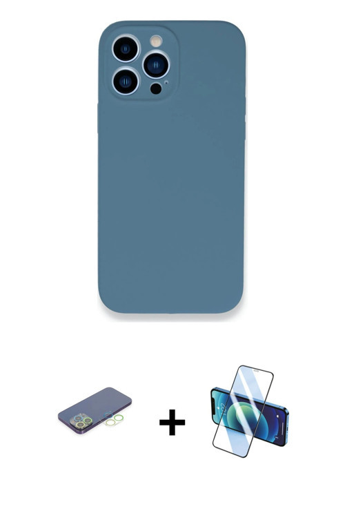 iPhone 13 Pro Kılıf Zirve Modern Özel Seri - Siyah 3D Antistatik Seramik Nano Ekran Koruyucu +