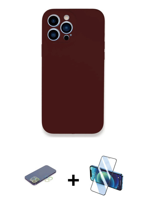 iPhone 13 Pro Kılıf Zirve Modern Özel Seri - Siyah 3D Antistatik Seramik Nano Ekran Koruyucu +