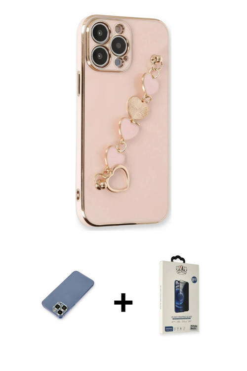 ieg™ iPhone 13 Pro Max Kılıf Nova Işık Prime - Siyah Bilvis Hayalet Cam Ekran Koruyucu + Açık Yeşil