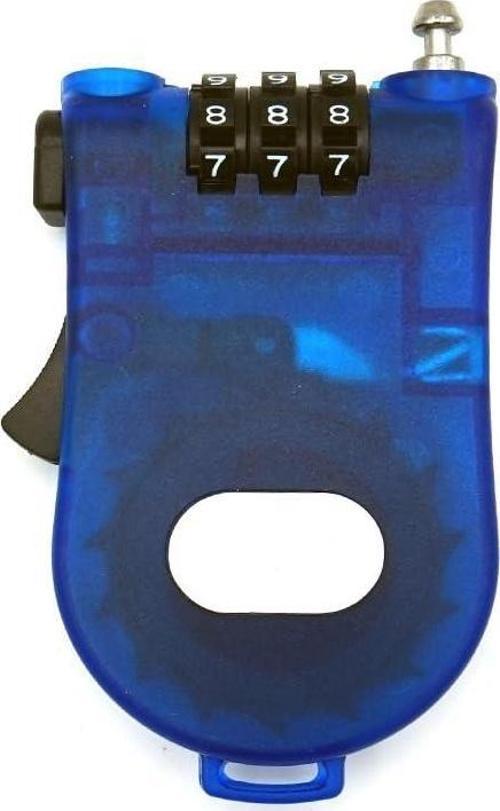 Tex TY4605 Masterlock Kask Kilidi Motosiklet ve Bisikletler Için Uyumlu Şifreli Kilit Mavi
