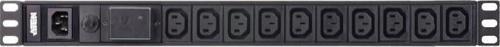 1U 10A 10Port Basic PDU/Power Distribution Unit (Elektrik Güç Dağıtım Ünitesi), Surge (Darbe) Gerili