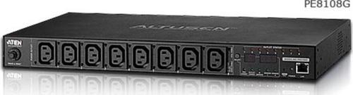 Eco  PDU/Power Distribution Unit (Elektrik Güç Dağıtım Ünitesi), 8 x IEC 320 C13 priz, 10A maksimum,