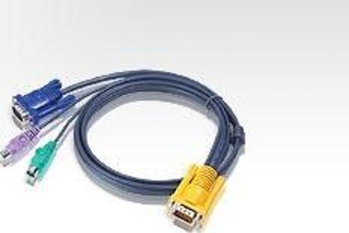 PS/2 KVM (Keyboard/Video Monitor/Mouse) Switch İçin Kablo, 3 metre, 1 x SPHD-15 Erkek &lt;-&gt; 1 x 